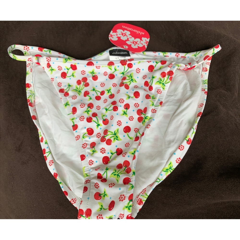 NEW Xhiliration Bikini Bottom Cherry Design Juniors XL NWT (J29) 0197